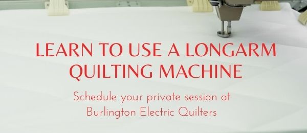 Learn to use a longarm quilting machine